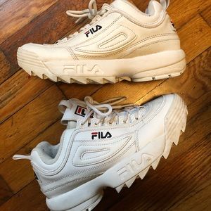 White fila shoes
